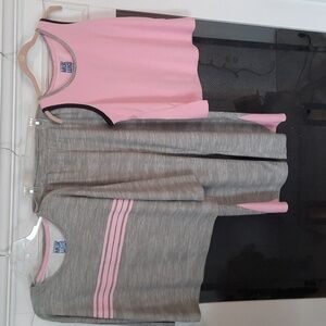 Muk Luks Gray and Pink Lounge Wear (PJs) Size M